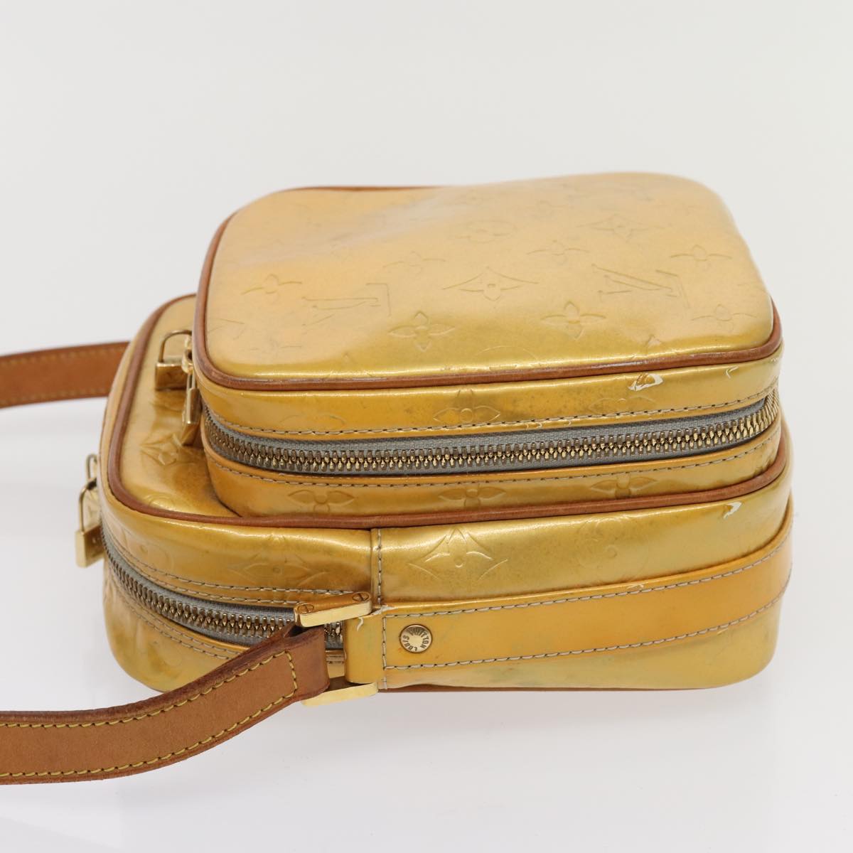 Louis Vuitton Wooster Yellow Patent Leather Shoulder Bag