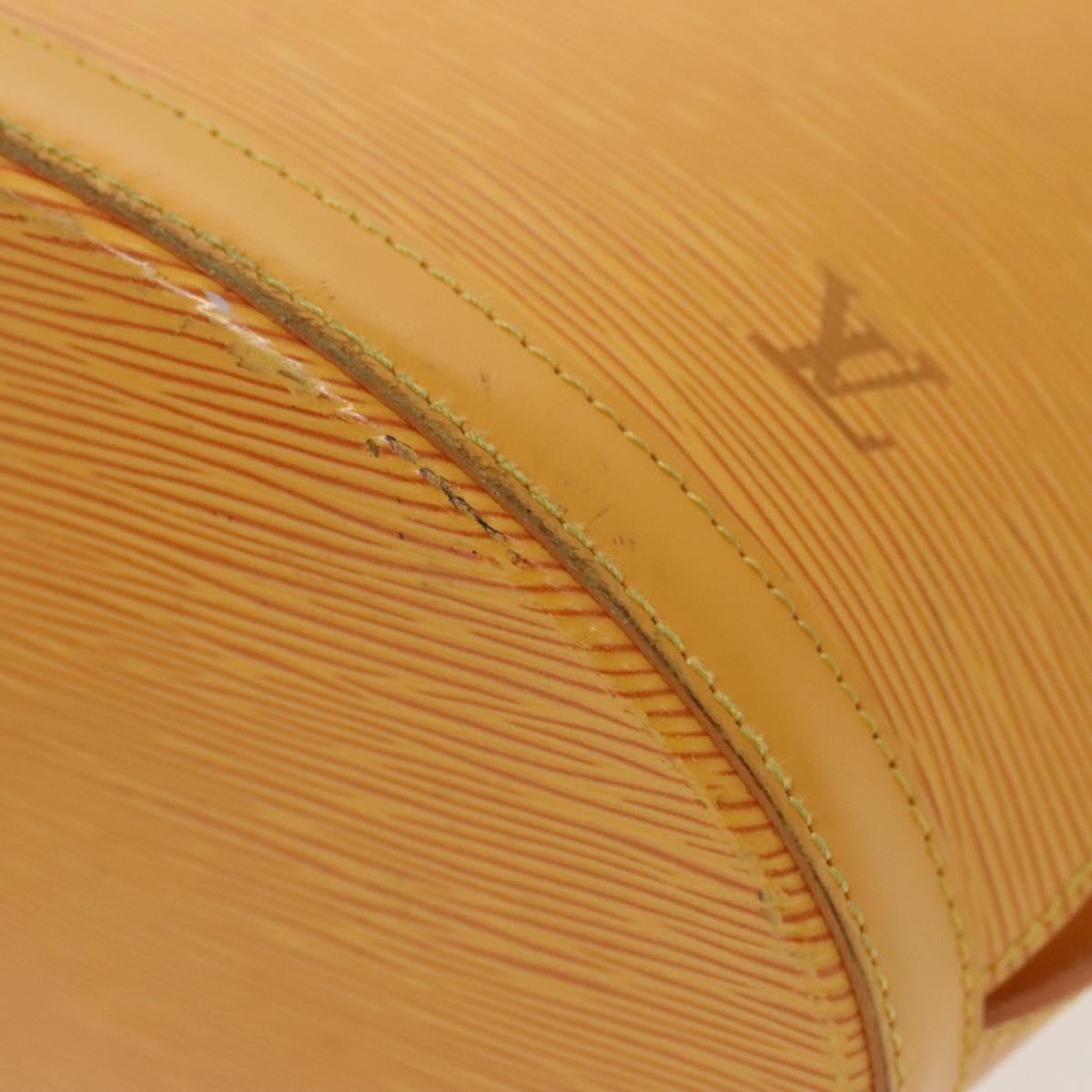 Louis Vuitton Cluny Yellow Leather Shoulder Bag