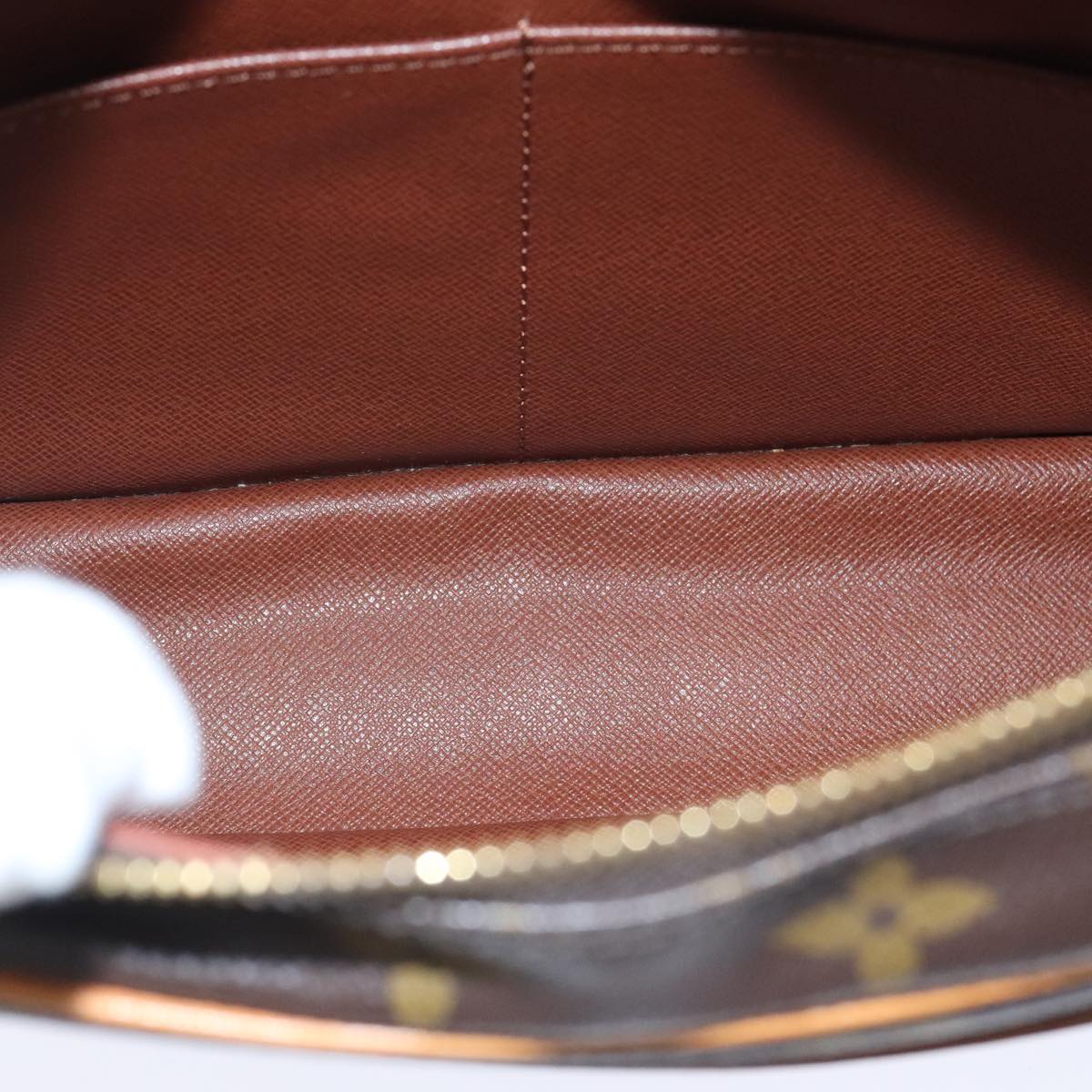 Louis Vuitton Compiegne 28 Brown Canvas Clutch Bag