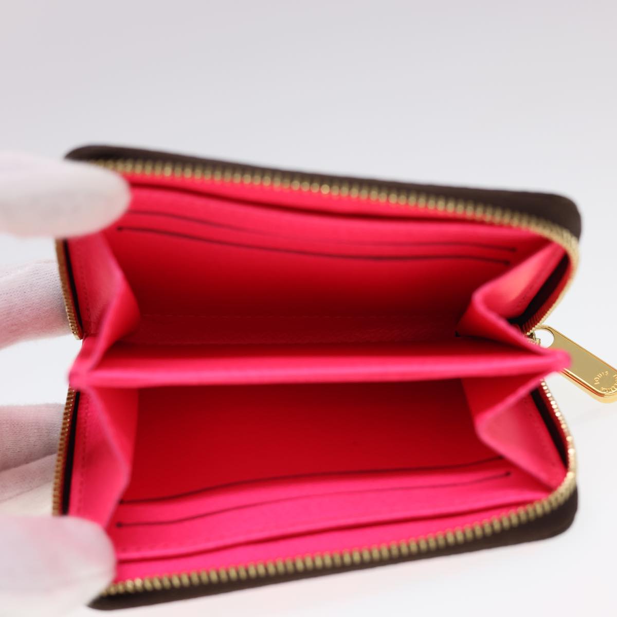Louis Vuitton Porte Monnaie Zippy Brown Canvas Wallet