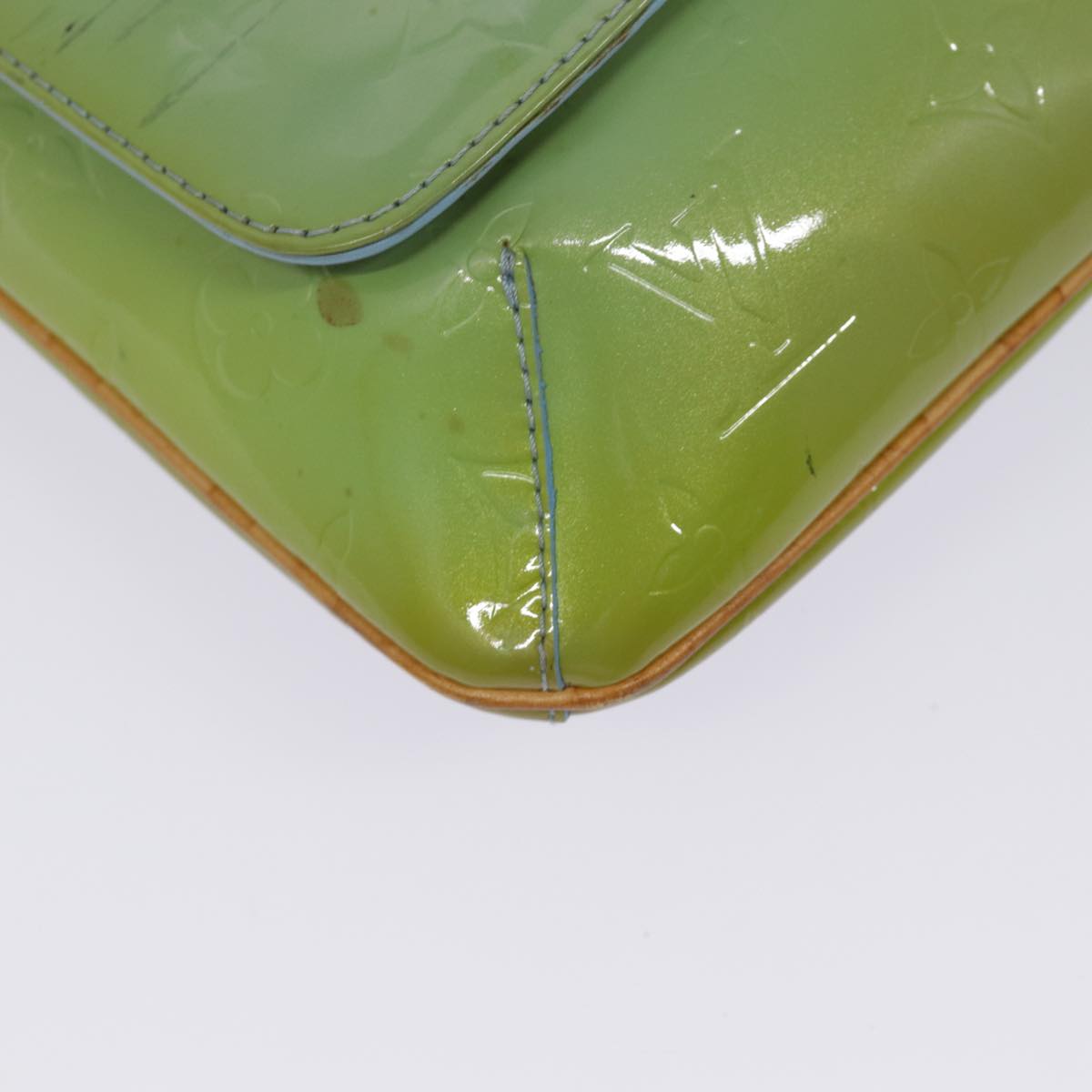 Louis Vuitton Thompson Street Green Patent Leather Shoulder Bag