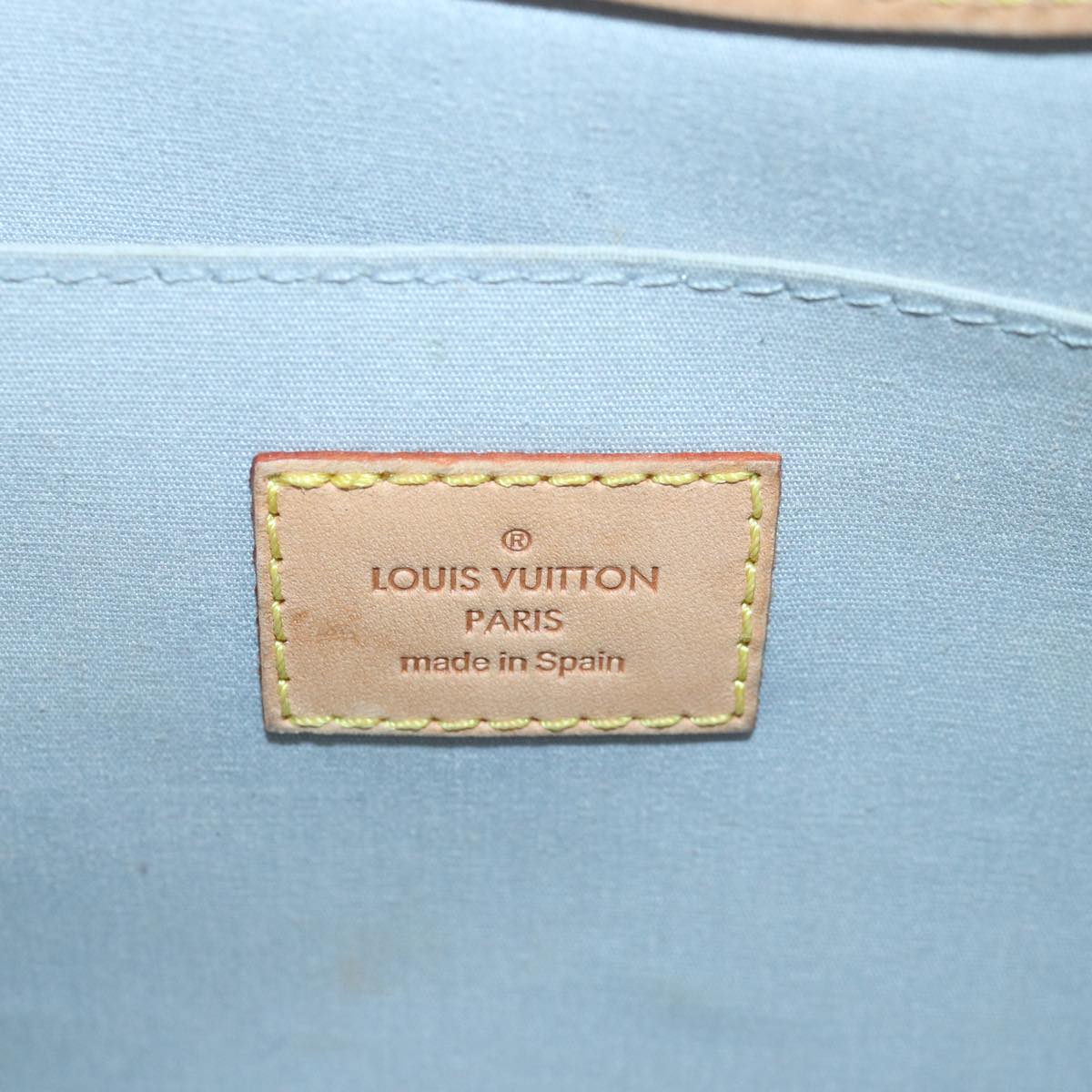 Louis Vuitton Roxbury Beige Patent Leather Handbag