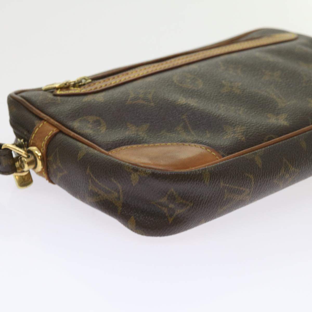 Louis Vuitton Marly Dragonne Brown Canvas Clutch Bag