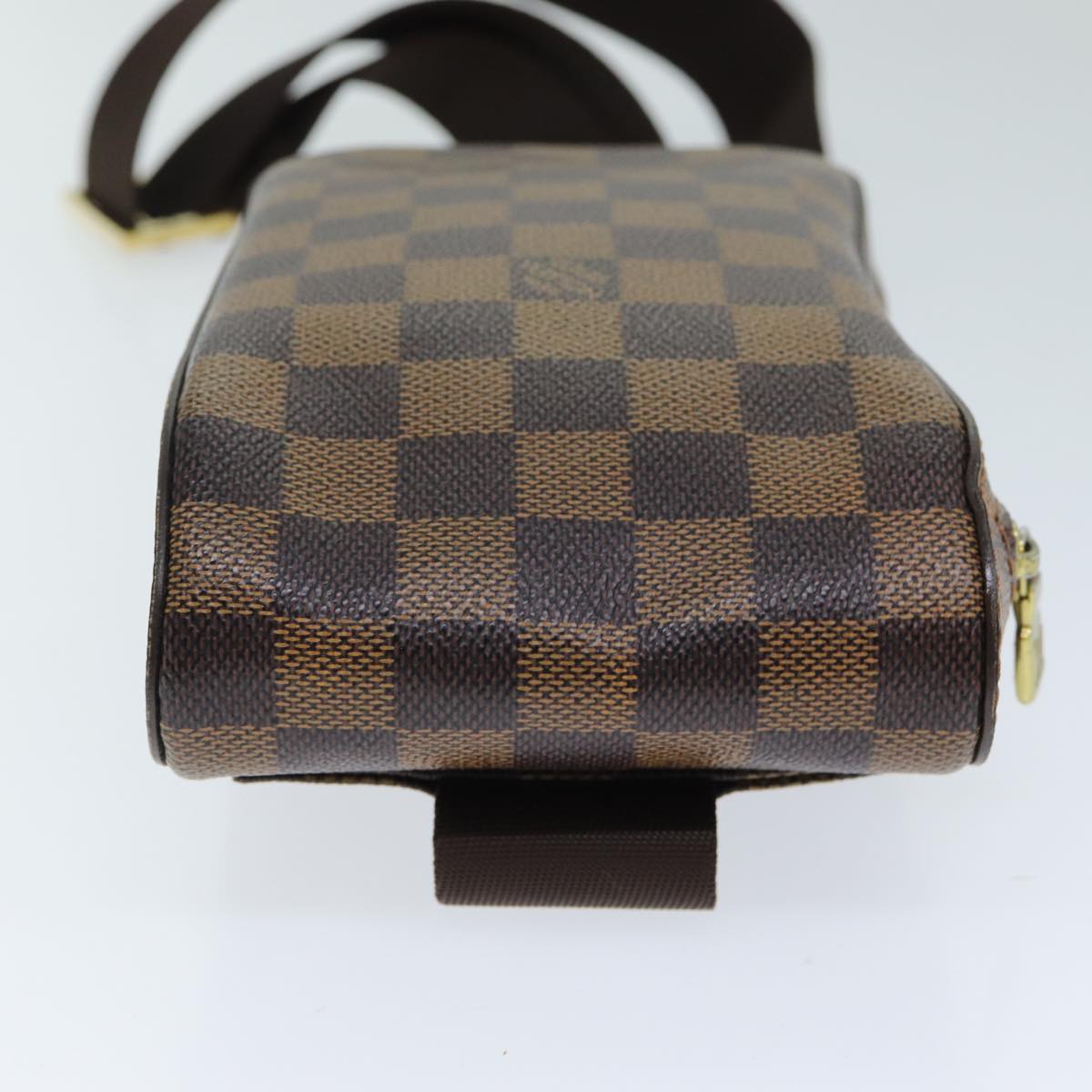 Louis Vuitton Geronimos Brown Canvas Shoulder Bag