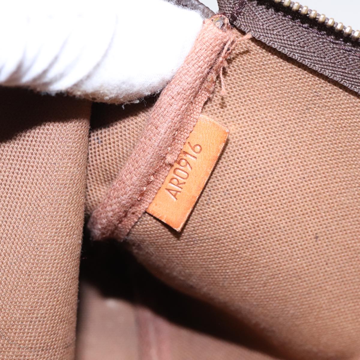 Louis Vuitton Pochette Accessoire Brown Canvas Clutch Bag