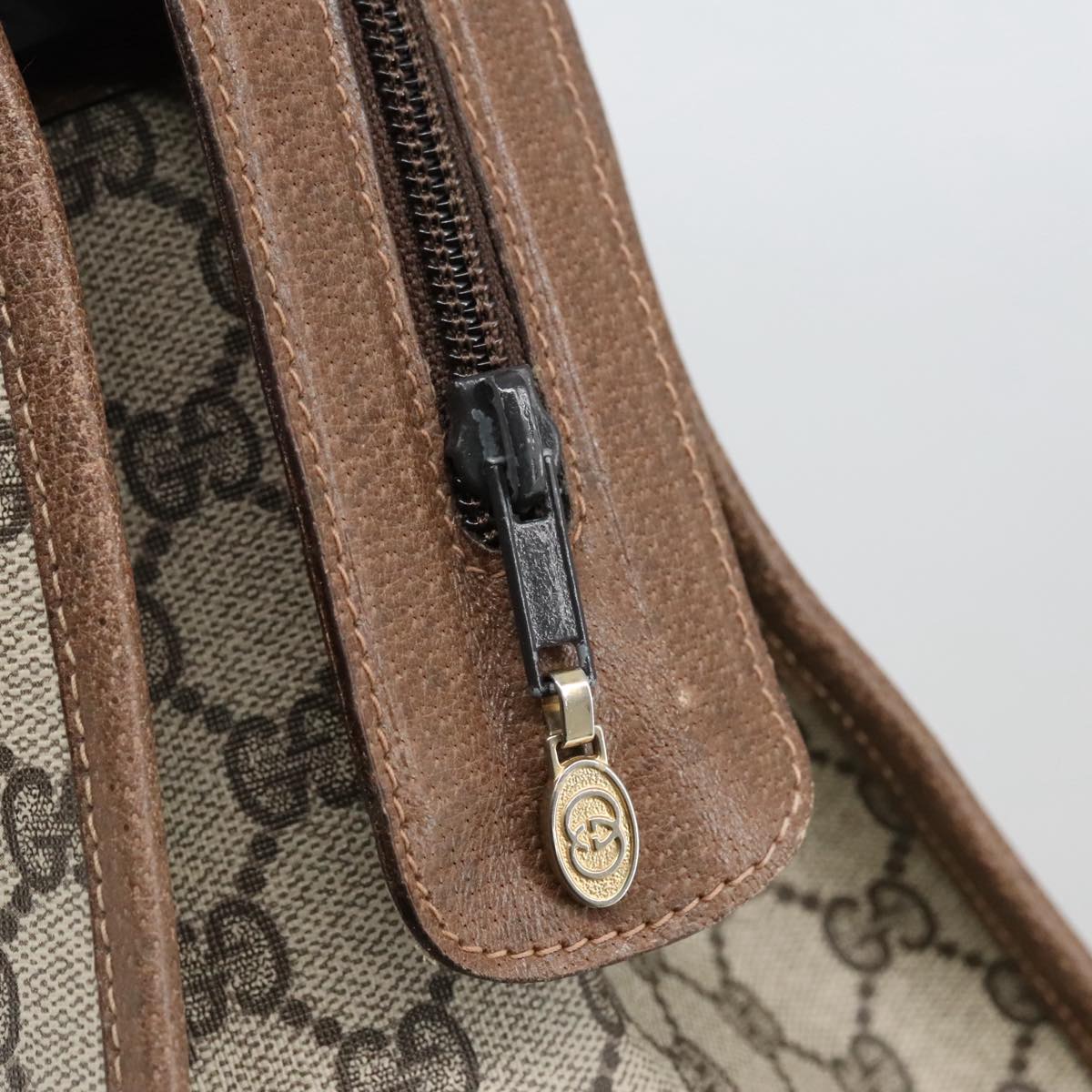 Gucci Sherry Beige Canvas Handbag