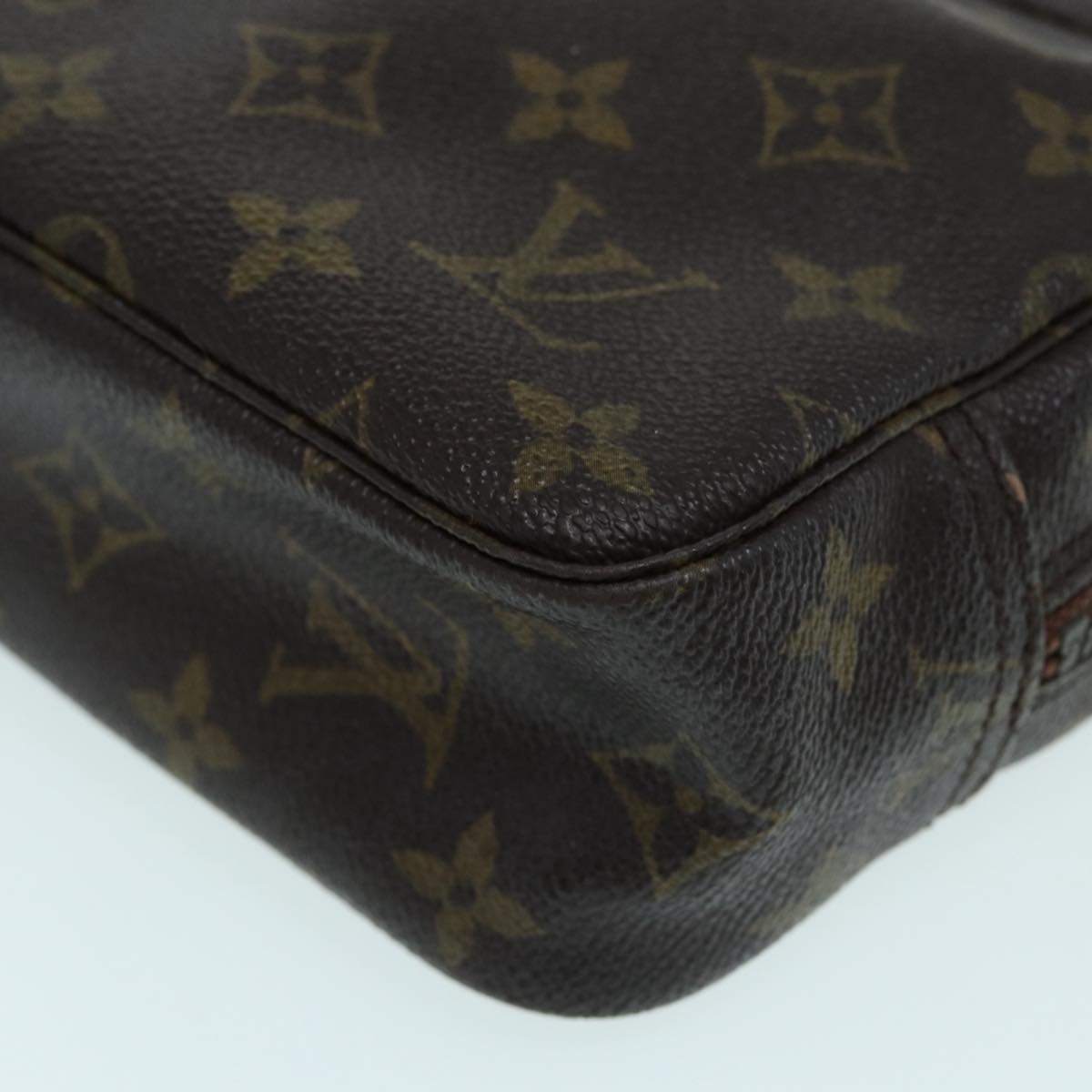 Louis Vuitton Trousse De Toilette Brown Canvas Clutch Bag