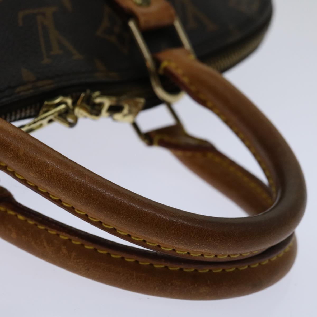 Louis Vuitton Alma Brown Canvas Handbag
