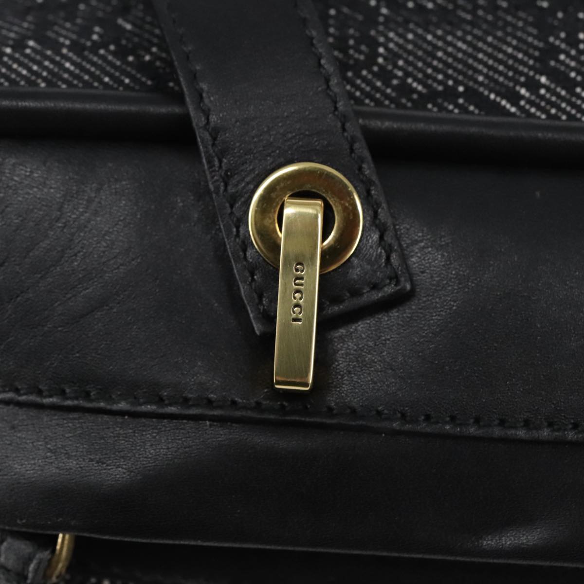 Gucci Gg Canvas Black Canvas Shoulder Bag
