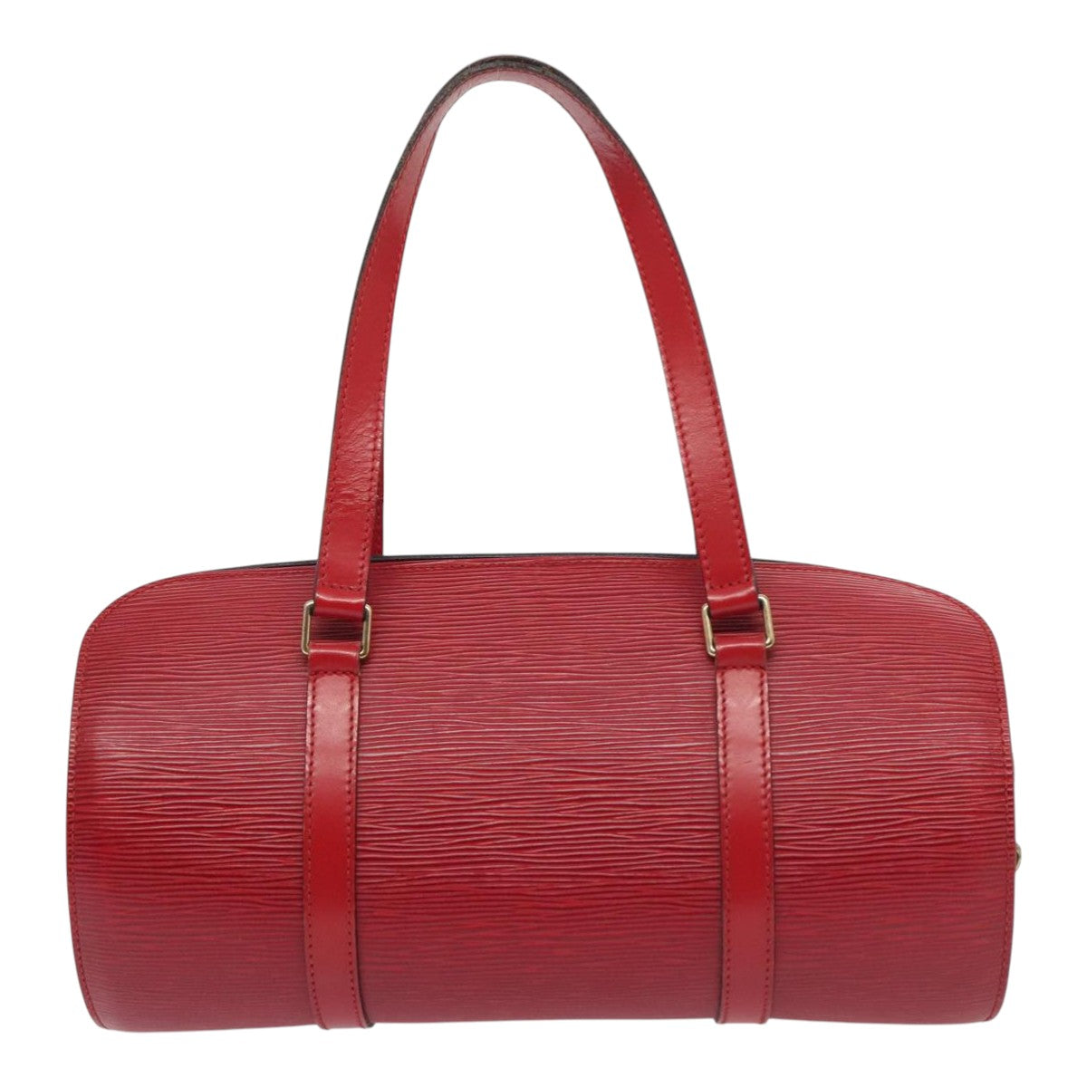 Louis Vuitton Soufflot Red Leather Handbag