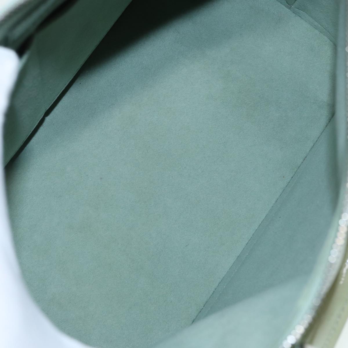 Louis Vuitton Alma Green Leather Handbag