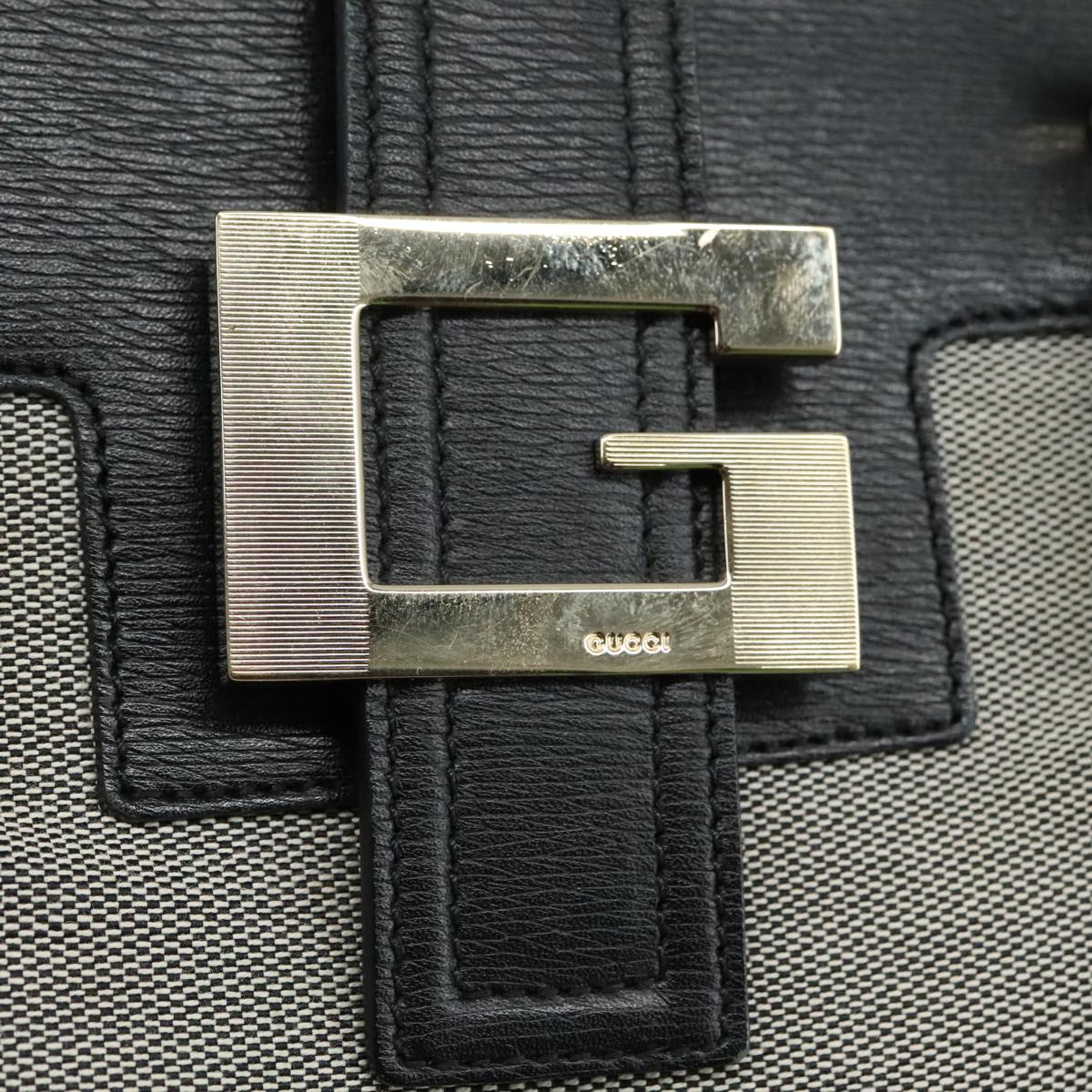 Gucci Square G Grey Canvas Tote Bag