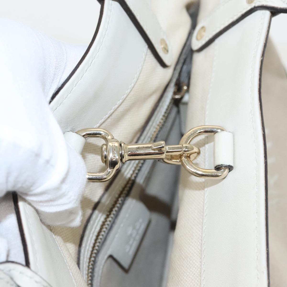 Gucci Beige Canvas Tote Bag