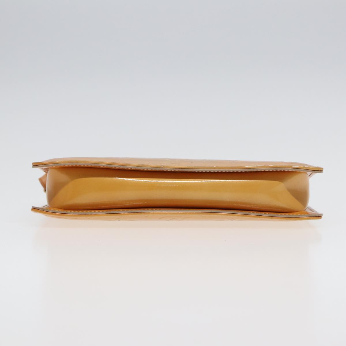 Louis Vuitton Lexington Beige Patent Leather Clutch Bag