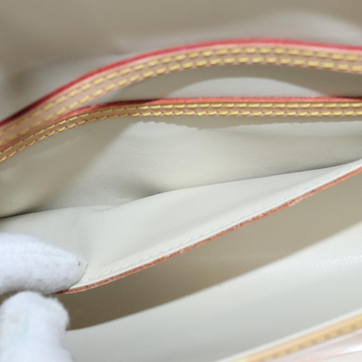 Louis Vuitton Fleur Yellow Patent Leather Shoulder Bag