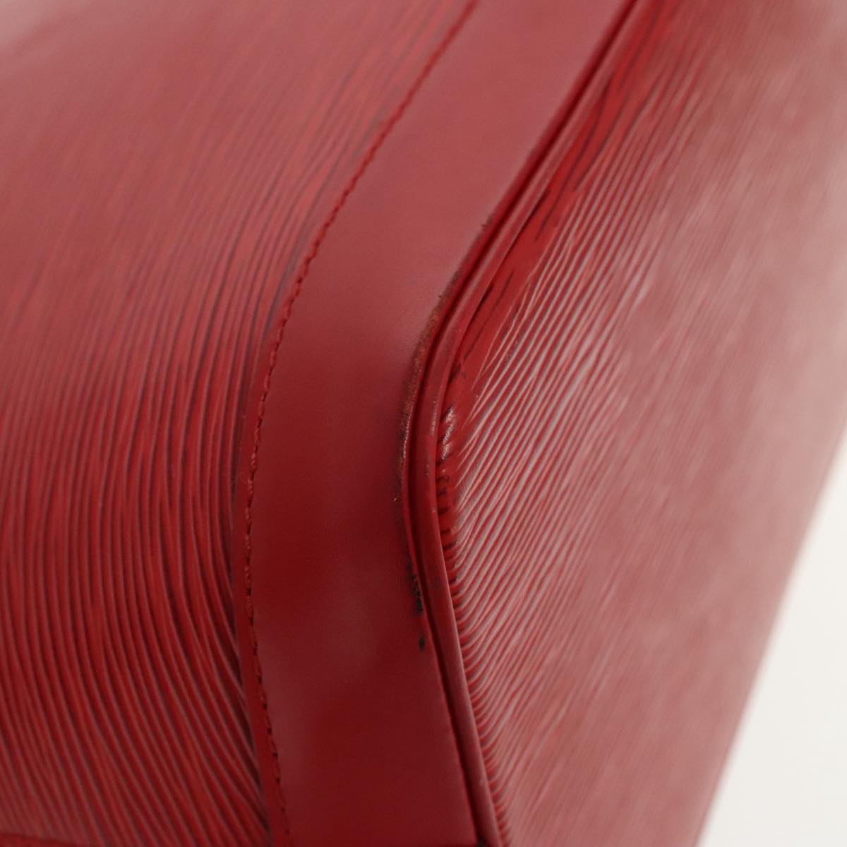Louis Vuitton Alma Red Leather Handbag