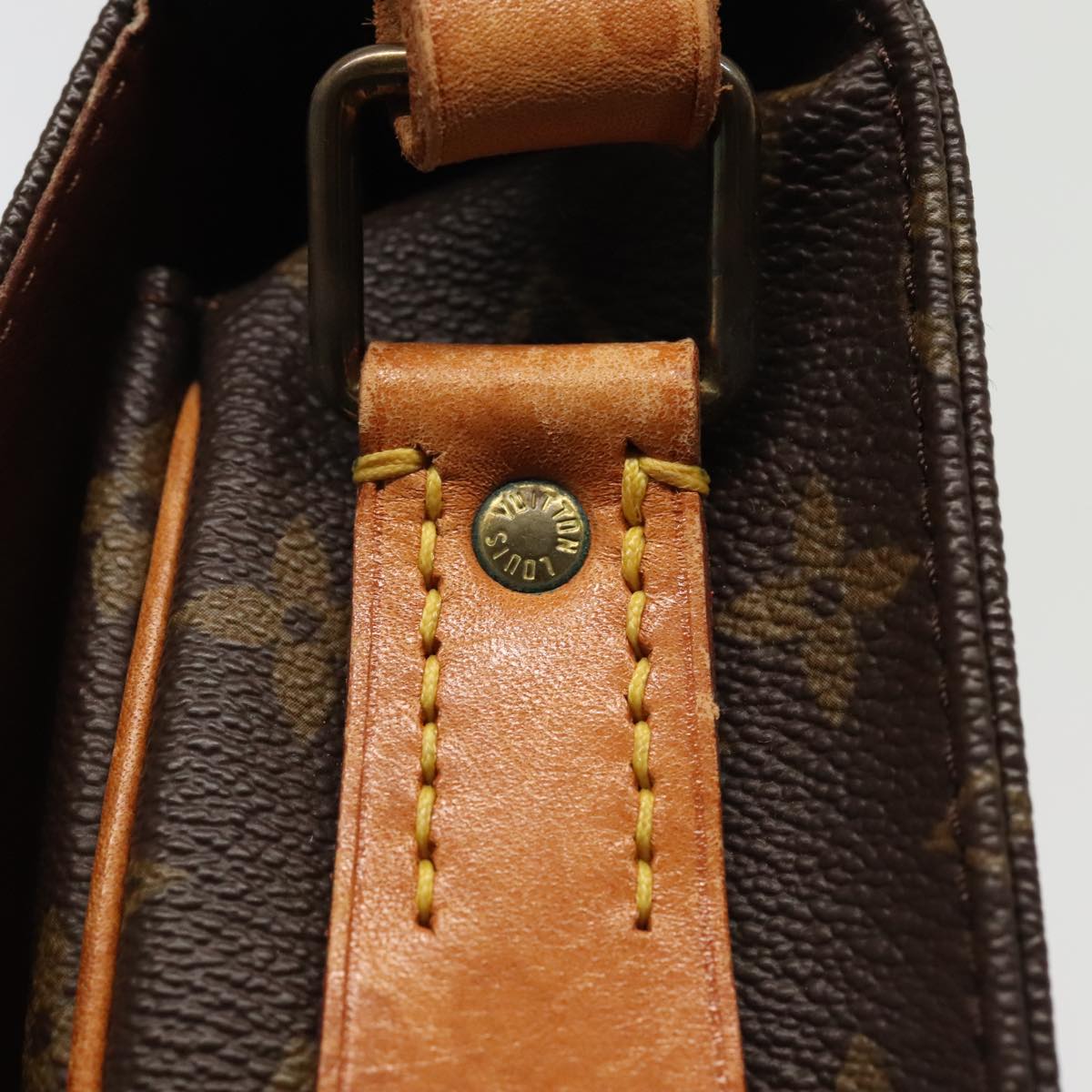Louis Vuitton Cartouchière Brown Canvas Shoulder Bag