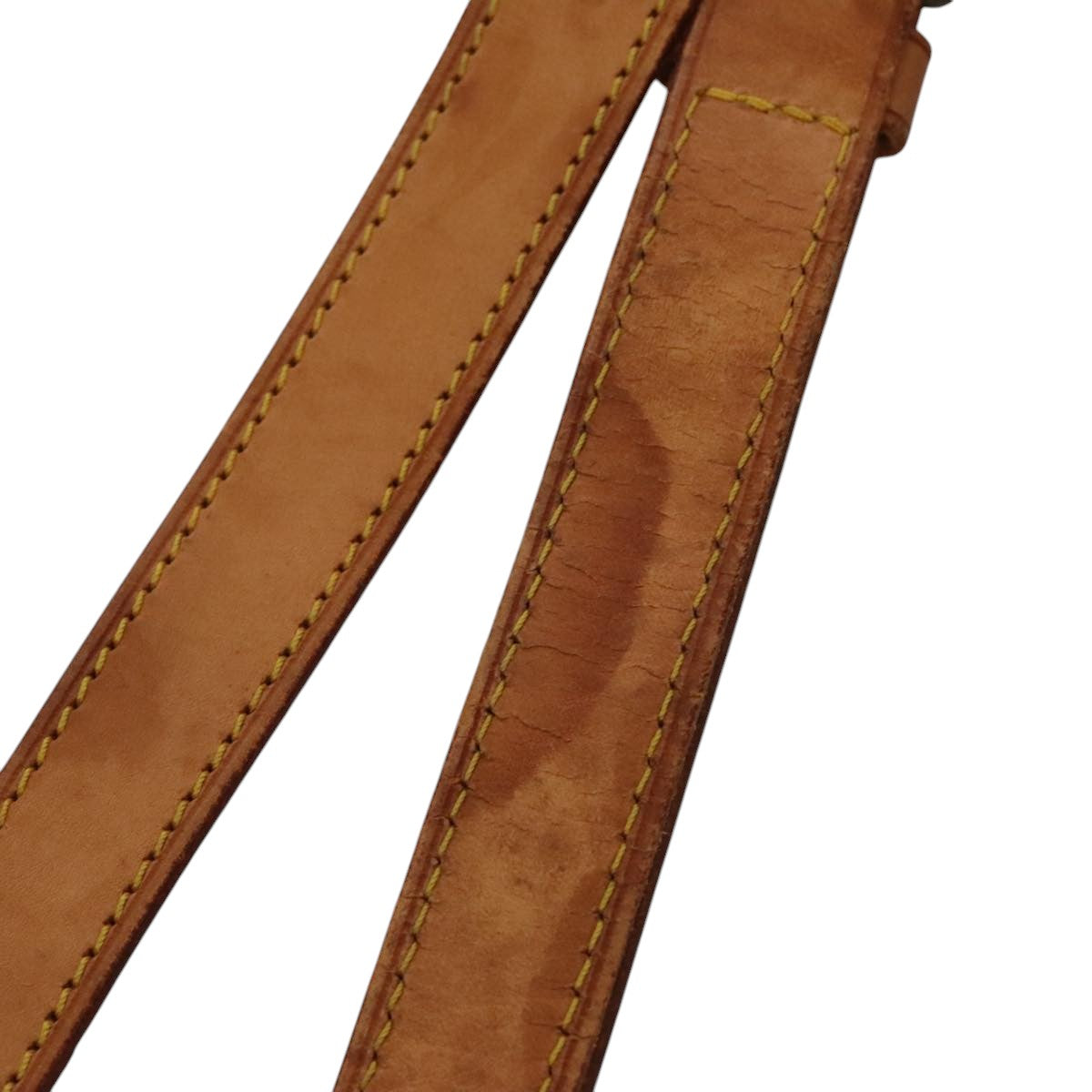 Louis Vuitton Shoulder Strap Beige Leather Bag Jewelry