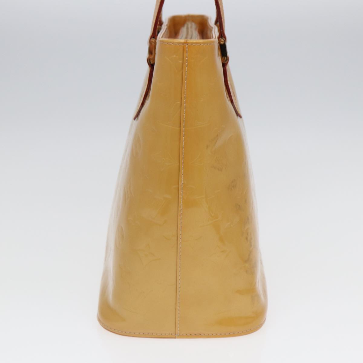 Louis Vuitton Houston Beige Patent Leather Handbag