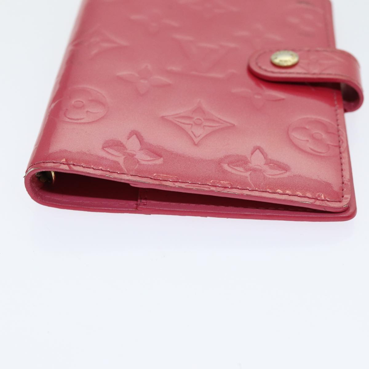 Louis Vuitton Agenda Pm Purple Patent Leather Wallet