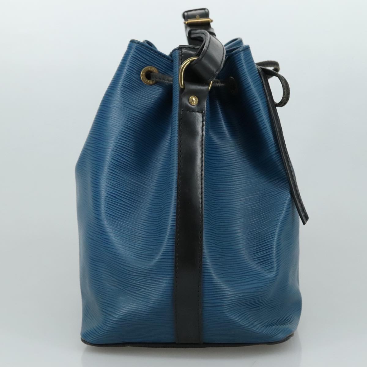 Louis Vuitton Petit Noé Blue Leather Shoulder Bag