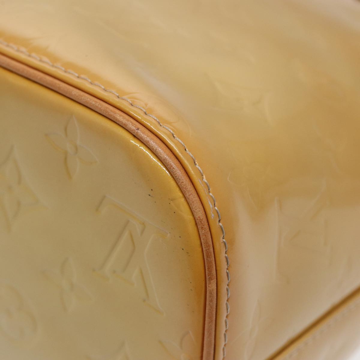 Louis Vuitton Houston Beige Patent Leather Handbag