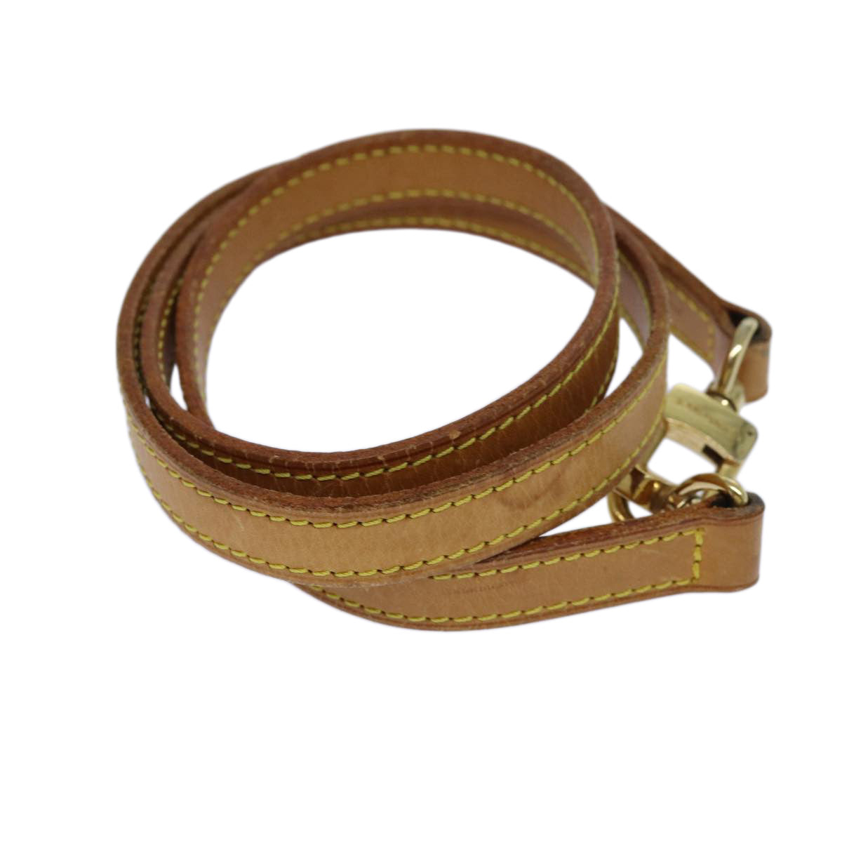 Louis Vuitton Bandoulière De Sac Beige Leather Bag Jewelry