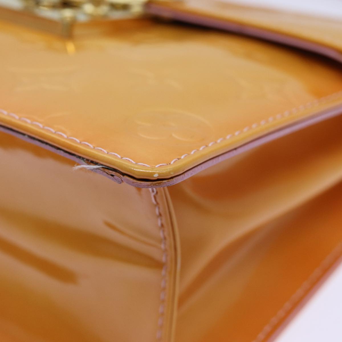 Louis Vuitton Spring Street Yellow Patent Leather Handbag