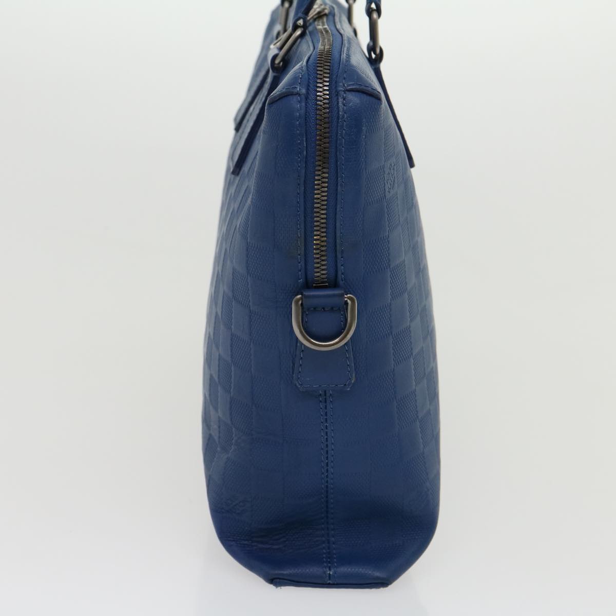 Louis Vuitton Porte Documents Jour Blue Leather Handbag