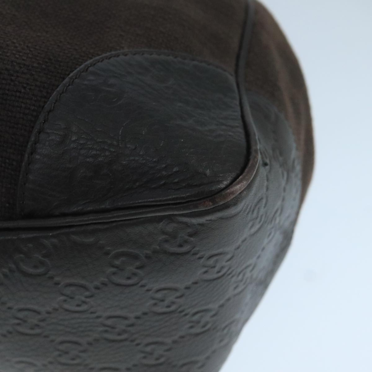 Gucci Guccissima Brown Canvas Shoulder Bag