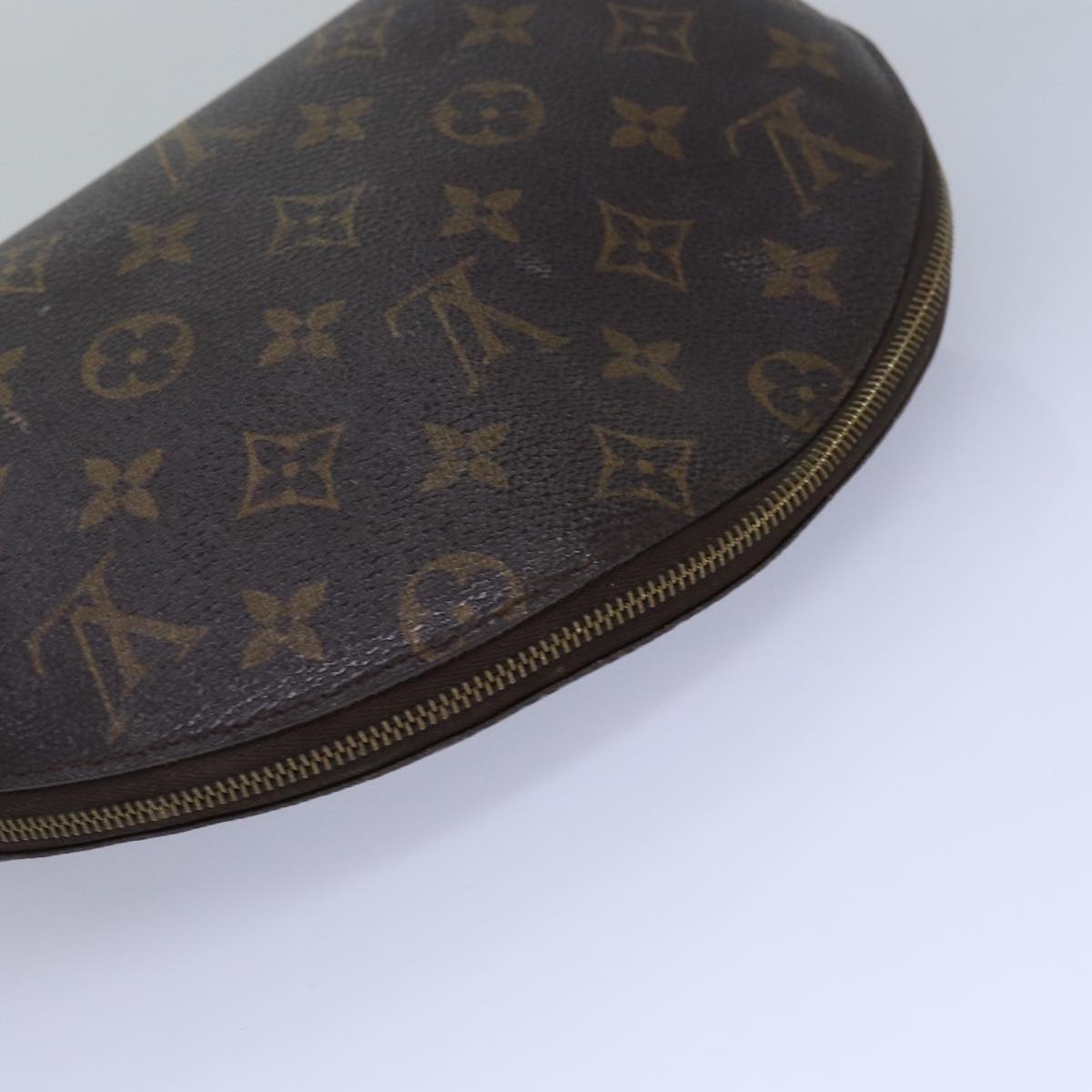 Louis Vuitton Demi Ronde Brown Canvas Clutch Bag