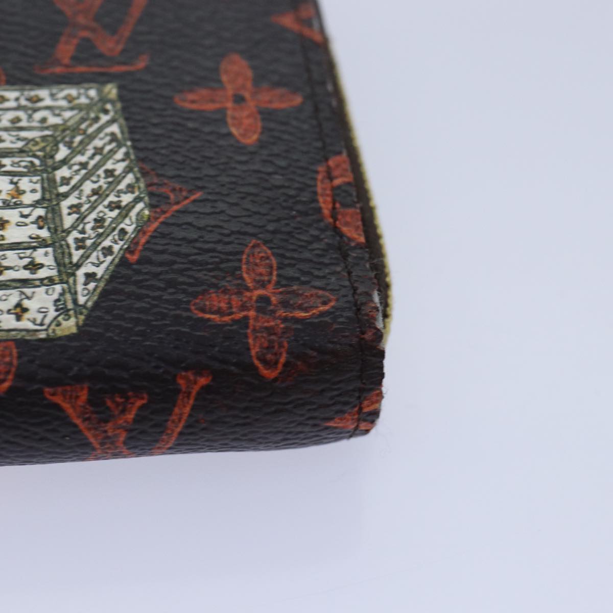 Louis Vuitton Zippy Coin Purse Brown Canvas Wallet