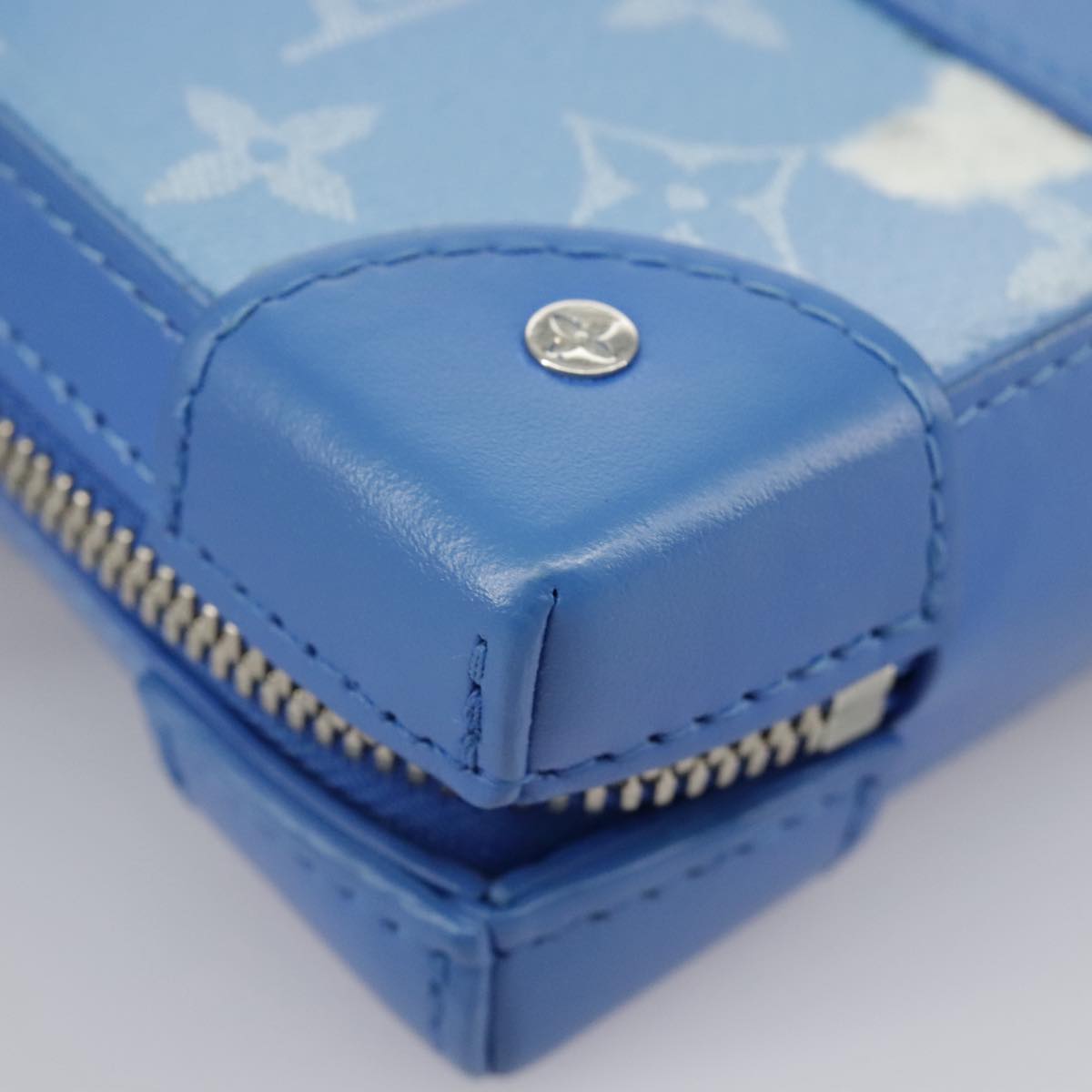 Louis Vuitton Trunk Blue Canvas Shoulder Bag