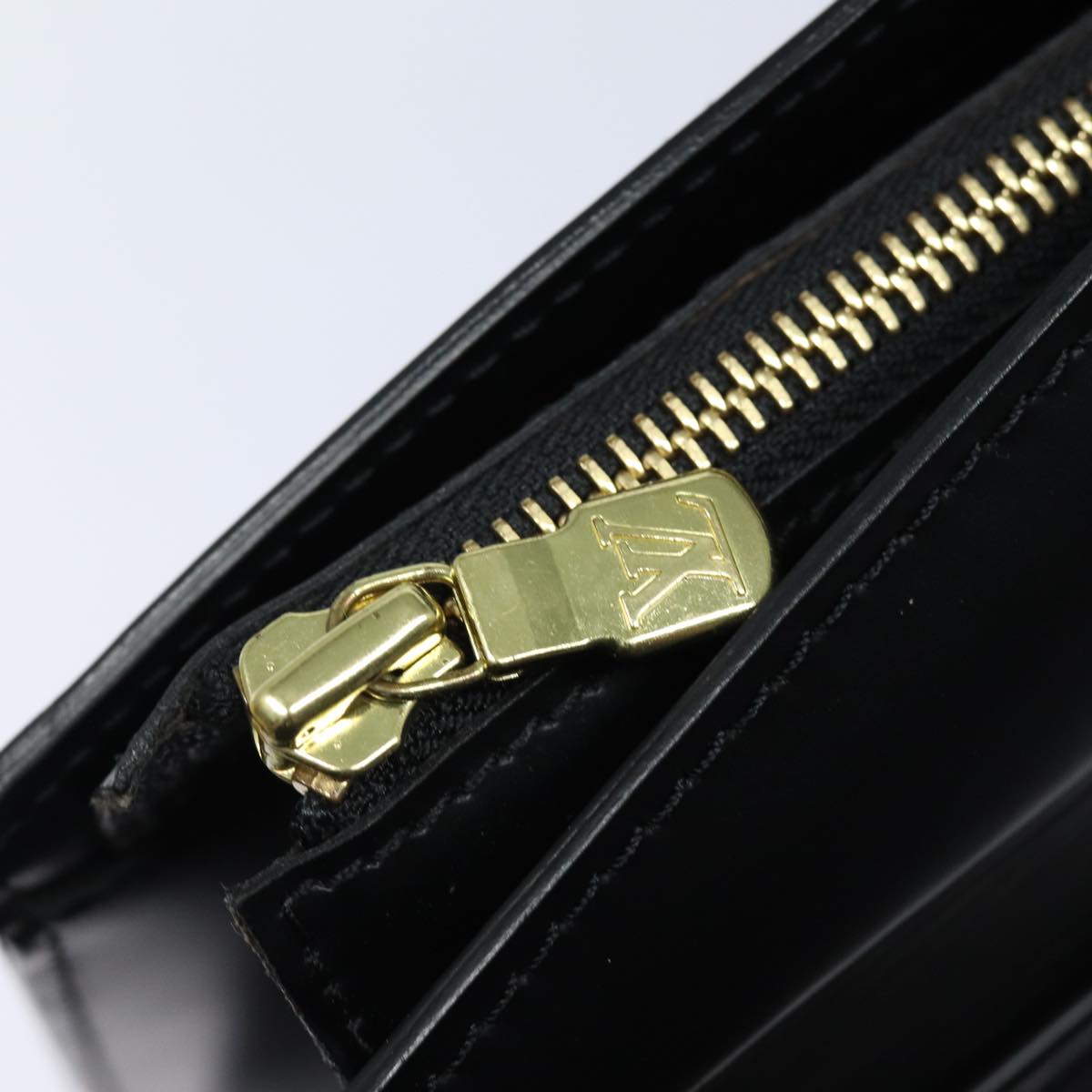 Louis Vuitton Riviera Black Leather Handbag