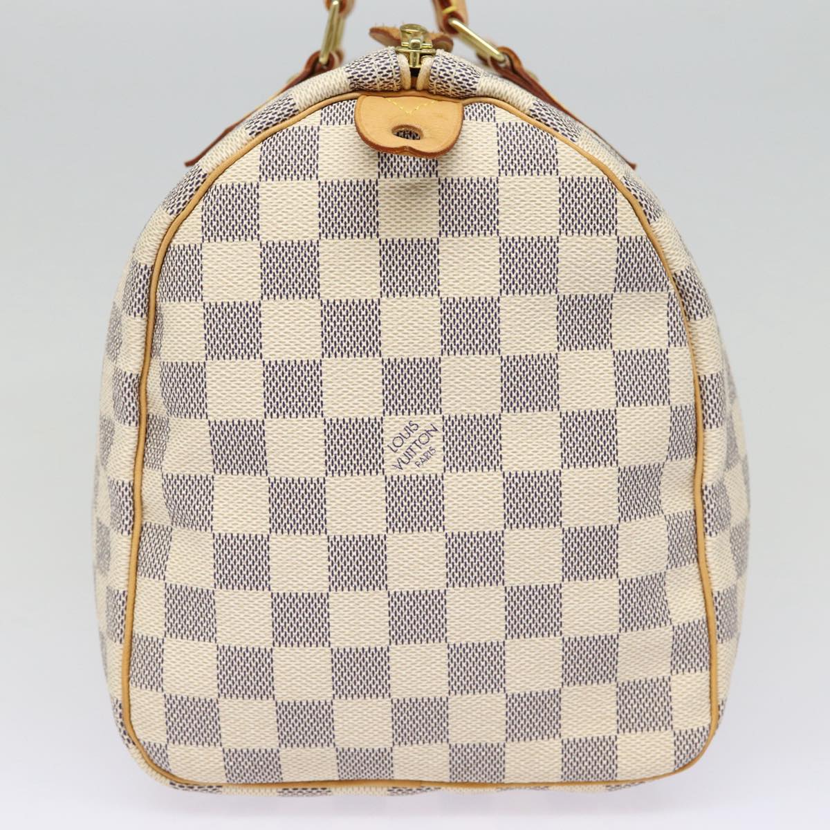 Louis Vuitton Speedy 30 White Canvas Handbag