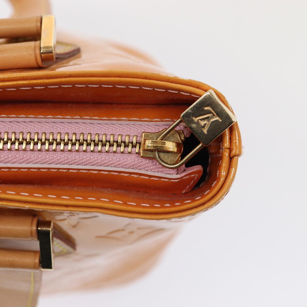 Louis Vuitton Houston Brown Patent Leather Handbag