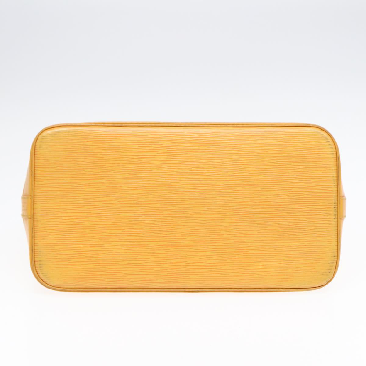 Louis Vuitton Alma Yellow Leather Handbag