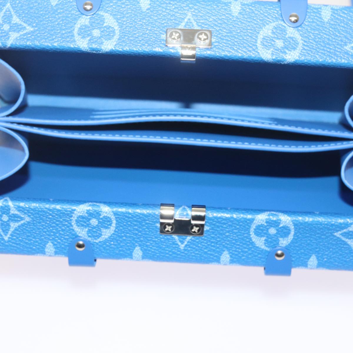 Louis Vuitton Blue Leather Clutch Bag