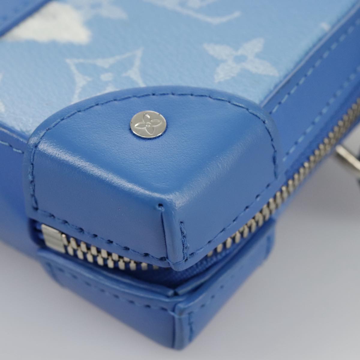 Louis Vuitton Trunk Blue Canvas Shoulder Bag