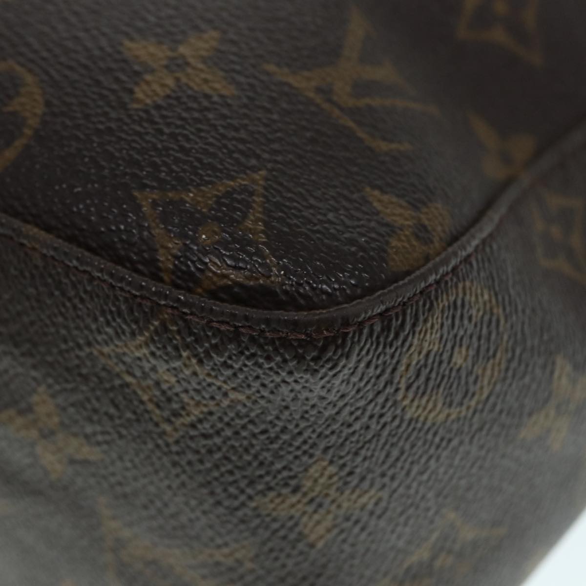 Louis Vuitton Looping Gm Brown Canvas Shoulder Bag
