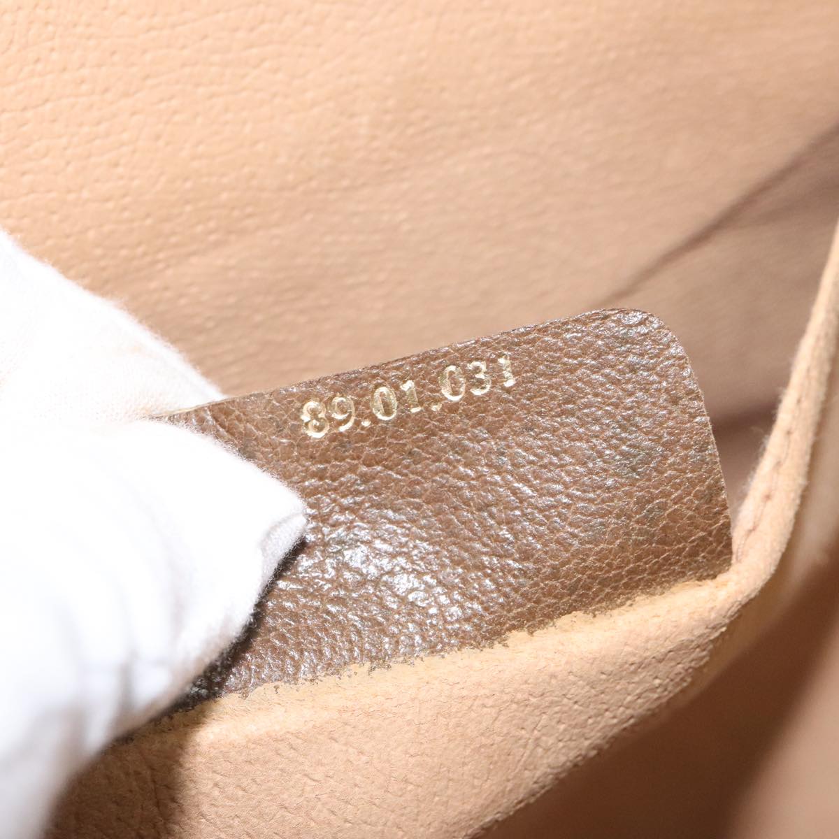 Gucci Sherry Beige Canvas Clutch Bag