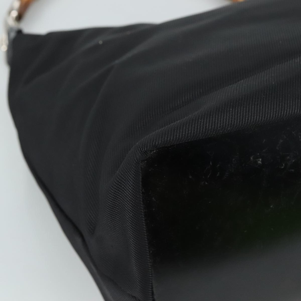 Gucci Bamboo Black Synthetic Handbag