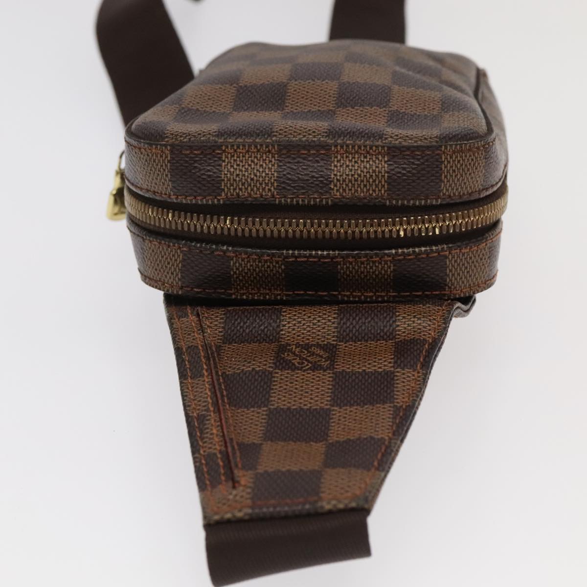 Louis Vuitton Geronimos Brown Canvas Shoulder Bag