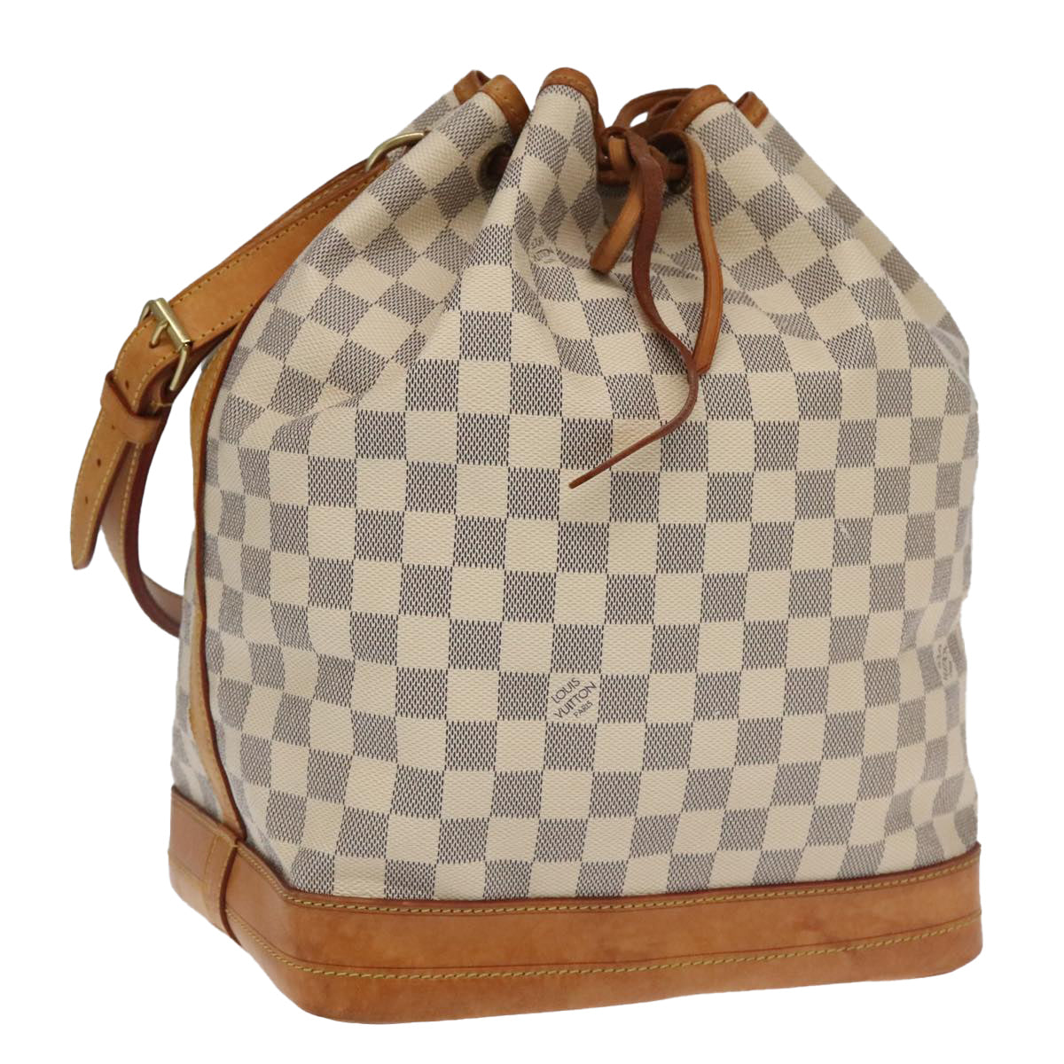 Louis Vuitton Noé White Canvas Shoulder Bag
