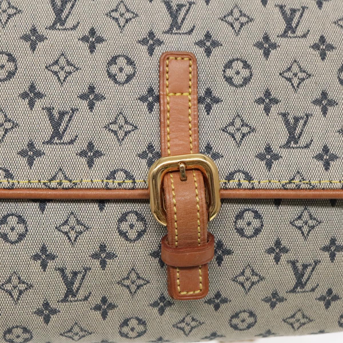 Louis Vuitton Camille Blue Canvas Shoulder Bag