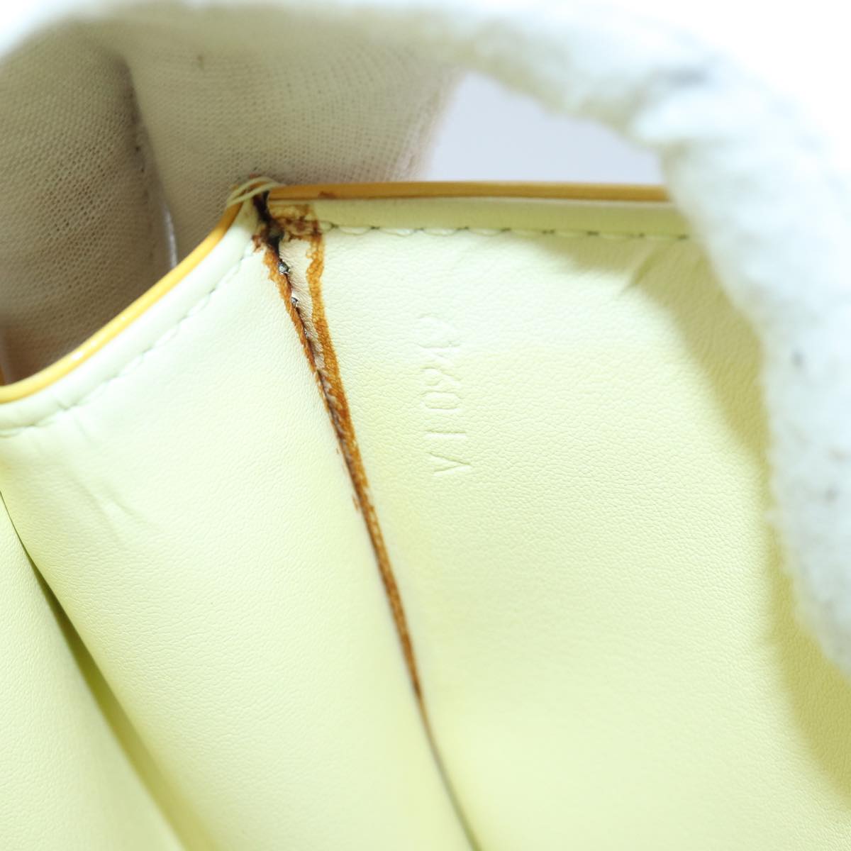 Louis Vuitton Spring Street Yellow Patent Leather Handbag