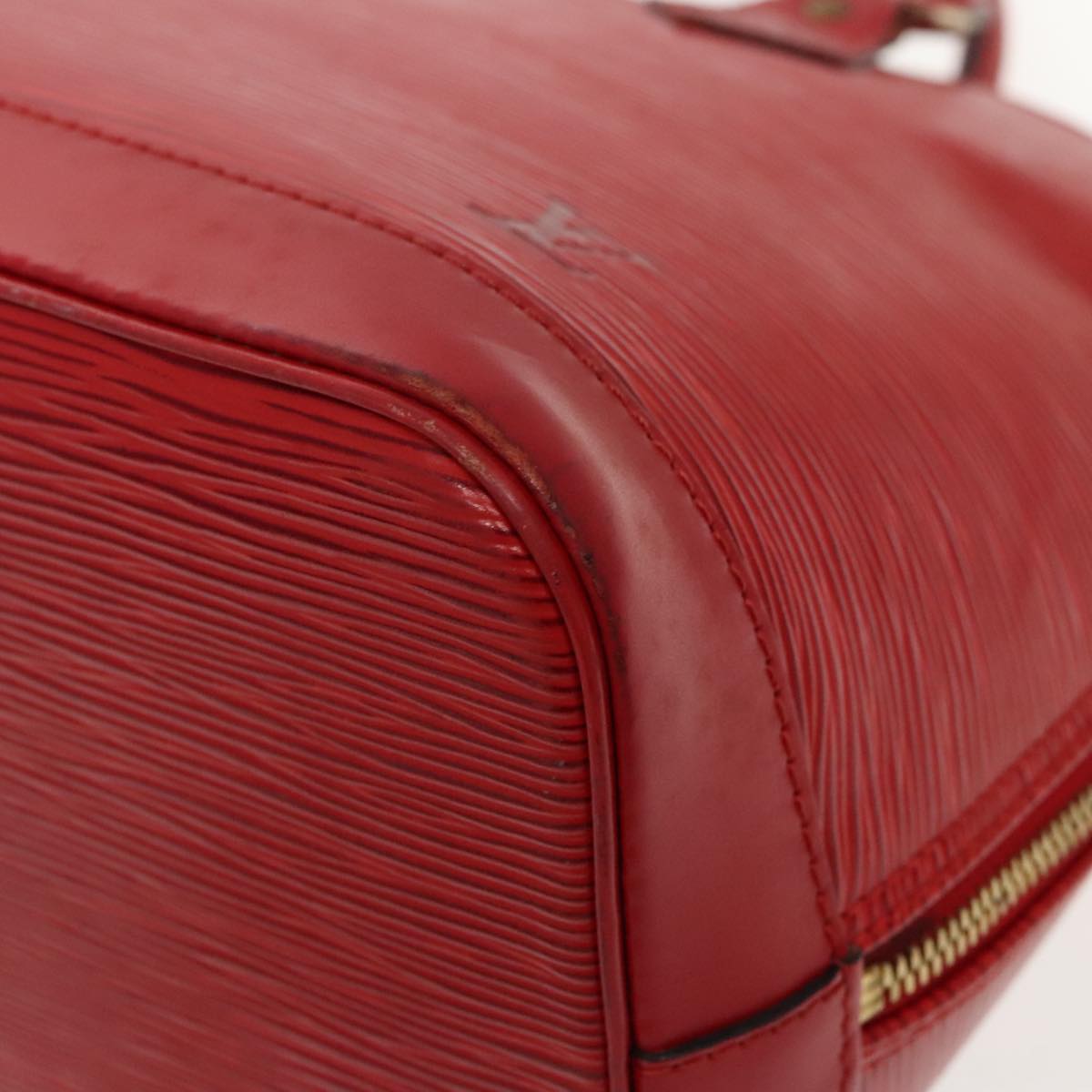 Louis Vuitton Alma Red Leather Handbag