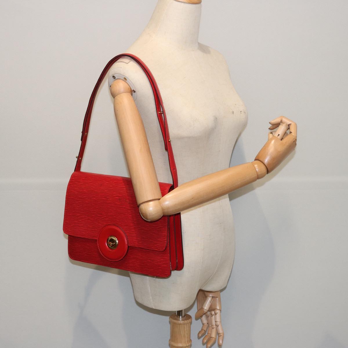 Louis Vuitton Friedland Red Leather Shoulder Bag