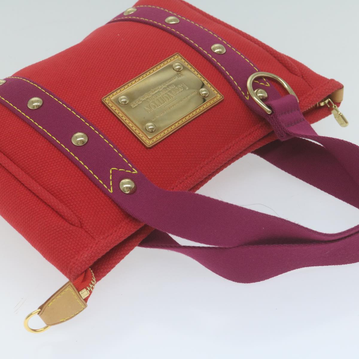 Louis Vuitton Cabas Red Canvas Tote Bag