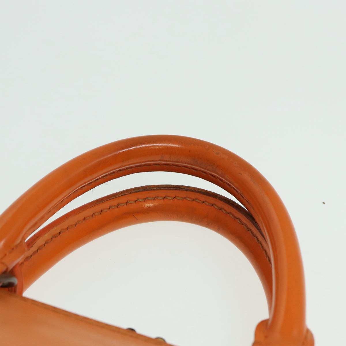Louis Vuitton Alma Orange Leather Handbag